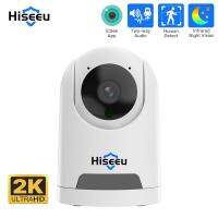 Hiseeu กล้องติดตามวิดีโอรักษาความปลอดภัยระบบเสียง2ทาง Wifi จอดูแลเด็กสมาร์ทโฮมกล้อง IP PTZ 2K