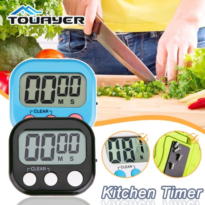 Touch Screen Kitchen Digital Pomodoro Timer Temporizador Stopwatch Alarm  Clock Magnetic Kookwekker Kitchen Gadgets Cucina - AliExpress