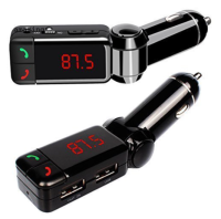 BC09 BC06 อุปกรณ์รับสัญญาณบลูทูธ bluetooth car MP3+2USB charger แบบแฮนด์ฟรีในรถยนต์ ฟังMP3 และชาร์จโทรศัพท์