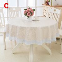 Round Style Printing Waterproof and Anti Scalding Tablecloth Plastic Round Table Cloth