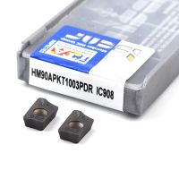 Iscar คาร์ไบด์แทรก HM90 APKT1003 PDR IC908 เครื่องตัดมิลลิ่งเครื่องมือกลึงสําหรับ cnc APKT 1003 Face Mill APKT1003PDER Lathe Milling