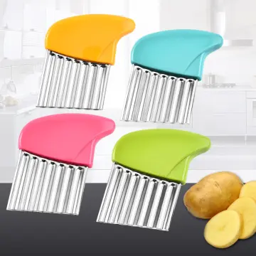 1pc Polyester Stainless Steel Potato Slicer, Potato Cutter For Kitchen