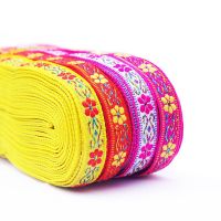 7Meters 10MM Woven Jacquard Ribbon Pattern Vintage Ethnic Embroidery Lace Ribbon For Curtain Clothing Bags Accessory Gift Wrapping  Bags