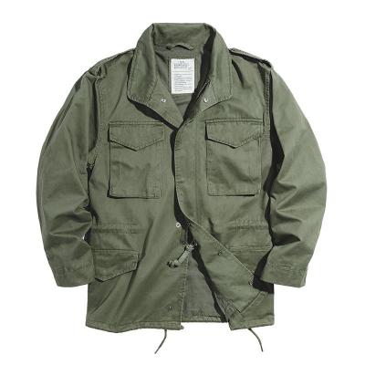 Maden M65 เสื้อแจ็คเก็ตทหาร สไตล์ย้อนยุค สีเขียว