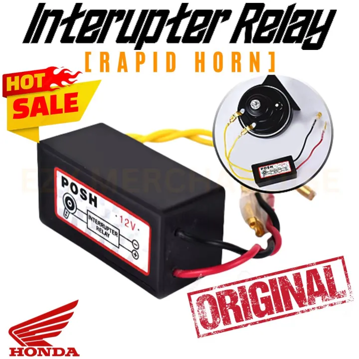 Horn Relay Interrupter 12V UNIVERSAL ( RAPID BACK FIRE RELAY ) High