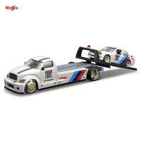 พร้อมกล่อง Maisto 1:64 FLATBED1988 BMW M3 E30 1965 FORD MUSTANG Elite Transport Die-Casting รถรุ่น Collection ของขวัญของเล่น