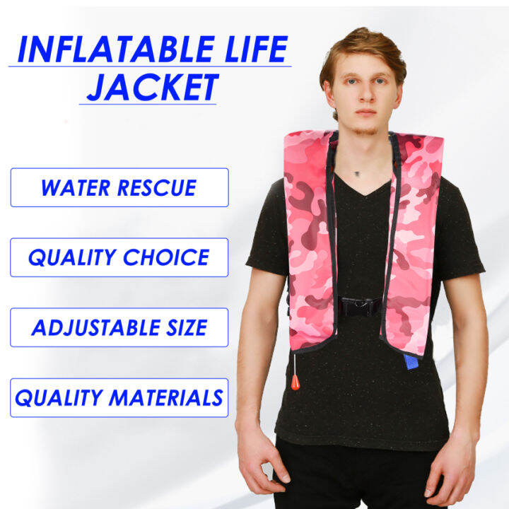 all-weather-tms-อัตโนมัติ-ด้วยตนเองอัตโนมัติพอง-inflatable-pfd-มากกว่า150n-ลอยตัวด้วยช่วยชีวิตแสง-camouflage-สีแดงสำหรับผู้หญิงผู้ชาย-aquatics-ว่ายน้ำเรือคายัค-surfing-พายเสื้อกล้ามใส่ดำน้ำสำหรับ-enth