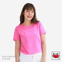 แตงโม (SUIKA) - เสื้อยืดคอกลม SUPERSOFT สี SS20 HOT PINK