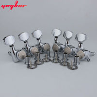 GUYKER Chrome Guitar Locking Tuners Electric Guitar Machine Heads 1:18 Tuners Lock String Tuning Pegs for ST TL Guitars Metal chord lock cover Guitar Accessories