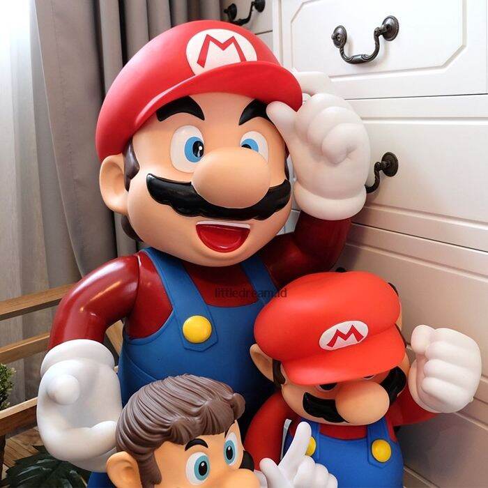 พร้อมส่งทุกไซส์-mario-มาริโอ้-ใหญ่มากก-75-cm-เป็นกระปุกออมสินได้-ลูกค้าทุกคนมีส่วนลดสูงสุด-200-บาท