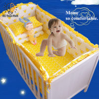 Hot Sale 5pcs Baby Bedding Suit 4pcs Baby Crib Bumper 1pc Bed Sheet Set Infant Removable Washable Bedding