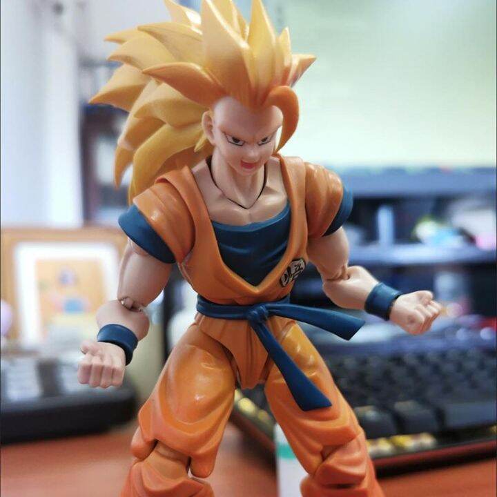 ดราก้อนบอล-z-soyan-ตุ๊กตาขยับแขนขาได้อนิเมะ-goku-3-shf-figurine-goku-ssj3-sh-figuarts-ของเล่นของสะสมโมเดลของเล่นเคลื่อนย้ายได้