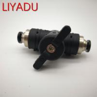 QDLJ-1pcs Hand Valve Buc-4 6 8 10 12mm Pneumatic Push In Quick Connector Fast Plug Pipe Joint Manual Valve Ball Valve Door Switch