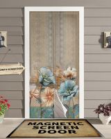 【HOT】☃◈ Flowers Magnetic Door Curtain Anti Net Insect Fly Bug Curtains