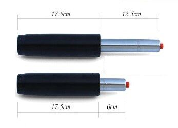 4th Generationเก้าอี้บาร์ม้านั่งปั๊มแบบโยกกระบอกเปลี่ยนPneumatic Shock Liftingจังหวะลูกสูบเก้าอี้สำนักงานสีดำ