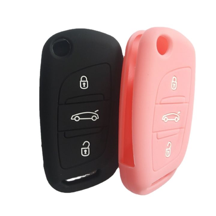 dfthrghd-keyless-entry-folding-remote-key-fob-silicon-cover-for-citroen-ds3-ds4-ds5-ds6-flip-key-case-3-button
