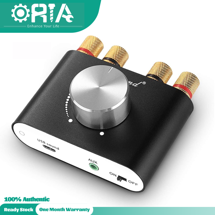 ORIA Stereo Audio Receiver Amplifier Mini Bluetooth 5.0 Power Amplifier 2.0 Channel Hifi