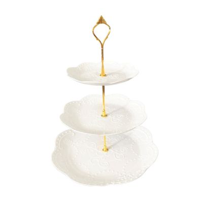 Detachable Cake Stand European Style 3 Tier Pastry Cupcake Fruit Plate Serving 896A