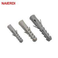 NAIERDI 50PCS 5-8mm Screws M5-M8 Rubber Expansion Pipe Flat Round Head Self-Tapping Screw Nylon Tube Wall Wood Hardware Tool