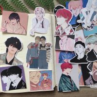 40pcs/pack Comics star Stickers cute boys Scrapbooking Hand account mobile phone laptop decorative sticker Fans Collection Gift Label Maker Tape