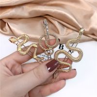 【cw】 New Metal SnakeBobby Pins Punk Gold ToneHair Accessories Hairpin GiftHair Jewelry ！