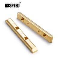 AXSPEED 2Pcs Brass Beam Boulder Bars for Axial SCX24 1/24 RC Rock Crawler Car Truck Upgrade Parts Accessories  Power Points  Switches Savers