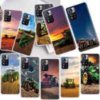 【CW】 Farm Car Tractor Phone Case For Xiaomi Redmi Note 11 11S 11T 5G 11E 10S 10S Pro Max 9S 9T 9 8T 8 7 6 5 4 4X Case