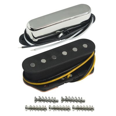 {:”》 FLEOR Alnico 5 Pickup Nico 5 &amp; Bridge TL กีต้าร์ไฟฟ้าปิคอัพคอยล์เดี่ยวกีตาร์อุปกรณ์