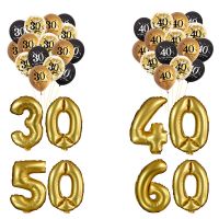 【hot】✜▤■ Chicinlife 30 40 50 60 Year Birthday Number Adult Decoration Man Woman 30th 40th 50th 60th Supplies