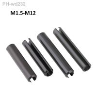 65Mn Carbon Steel Spring Pin Cylindrical Elastic Open Pin Positioning Pin M1.5 M2 M2.5 M3 M4 M5 M6 M8 M10 M12 Black