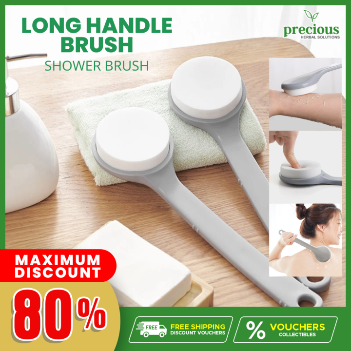 Precious LongHandled Body Scrubber, Ultimate Bath Scrub for Shower