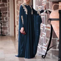 Moda Musulกฏ Para Mujer,Cárdigan 0.16 De Encaje De สี Puro,Rala Grande,Vestido De Bata, Abaya Étnico De Oriino De ปากีสถาน,Ropa