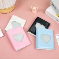 32 Pockets Candy Color Hollow Photo Album 3 Inch Card Holder With Hanging Chain Photocard Holder Binder Photocards Collect Book  Photo Albums