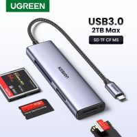 UGREEN USB3.0เครื่องอ่านการ์ด4-In-1 USB-C เพื่อการ์ดความจำการ์ดความจำ CF MS อะแดปเตอร์สำหรับแล็ปท็อป PC Windows Mac OS Micro SD OTG เครื่องอ่านการ์ด