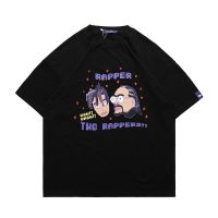 Techwear Hip Hop Anime Letter Print Men Summer Tshirts Tops Tees Casual Harajuku Funny Short Sleeve T-Shirts Vintage Streetwear 【Size S-4XL-5XL-6XL】