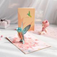 HOT Pop Chinese Greeting Invitation Cards Cut Miniatures Postcard Birthday New Year 2023 Gifts