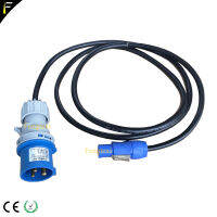 Stage Disco Light Fitting Adapter CEE Blue On Power Twist Power 3XLR Cable 2m5m10m สายแปลงพลังงาน