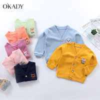 OKADY เด็กเสื้ออบอุ่นชายและหญิงแฟชั่นเกาหลีเสื้อหนา