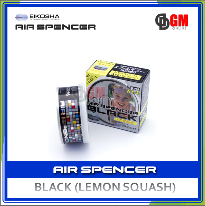 Authentic Eikosha Air Spencer Auto Air Freshener (Black Lemon Squash ...