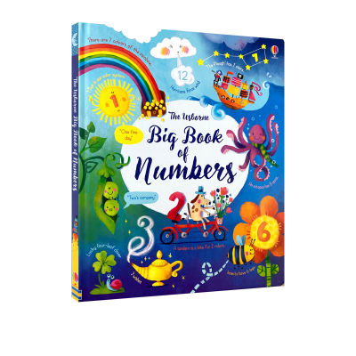 Original English Usborne Big Book of numbers digital hardcover large format picture book for childrens science popularization cognition enlightenment produced by Usborne balloon club