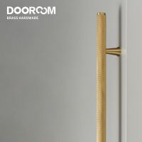 【LZ】☑☒  Dooroom Brass Long Furniture Handles Knurled  Wardrobe Dresser Cupboard Cabinet Drawer Refrigerator Door Pulls Knobs