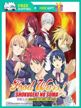 FOOD WARS! SHOKUGEKI NO SOMA SEA 1-5 VOL.1-86 END ANIME DVD