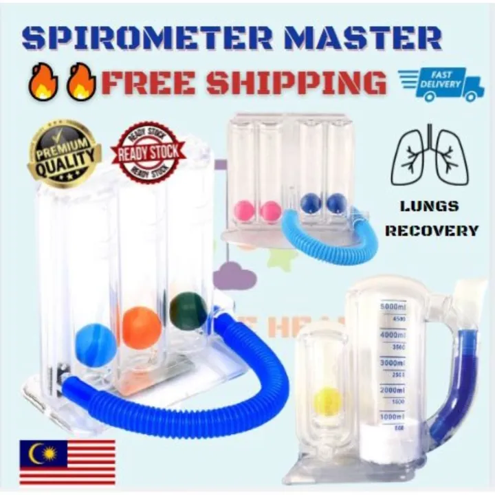 🔥MDA certified🔥 3 Balls Incentive Spirometry/Spirometer /Deep Breathing