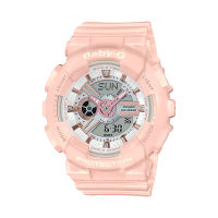Casio Baby-G BA110 Series BA-110RG-4A BA-110RG-4ADR Rose Gold Metallic Pink Resin Band Watch For Women