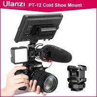 PT-12 DSLR Cold Shoe Mount Adapter DSLR Monitor Mount Three Cold Shoe For LED Light Microphone