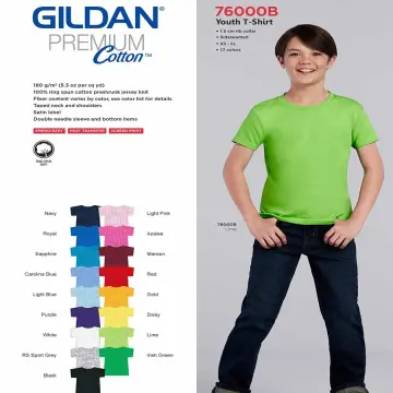 76000B -- Gildan Premium Cotton Youth T-Shirt