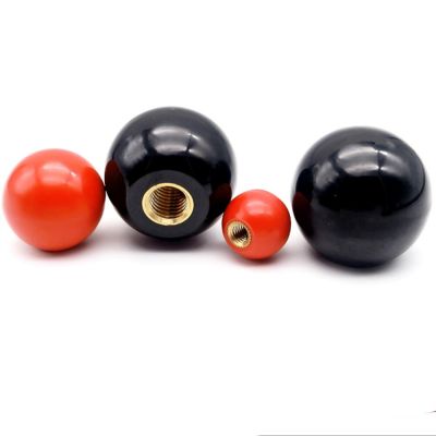 1pc Black Or Red Plastic M4 M5 M6 M8 M10 M12 M14 M16 Thread Ball Shaped Head Clamping Nuts Knob Nails Screws Fasteners