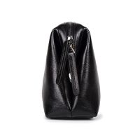 Business Men Cluth Bag For Documents Big Purse Soft Leather Handbag Fashion Men S Wallet Hand Bags Zipper Black Phone Bag