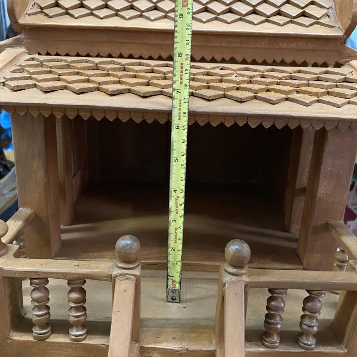 เรือนไทยไม้สัก-สีสักทอง-สูง-60x54x36-cm-ขายแยก-บ้านทรงไทยไม้สัก-เรือนไม้-ศาลตายาย-ศาลเจ้าที่-ศาลพระภูมิ-spirit-house-wooden-teak