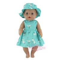 Fashion Dress For 17 Inch Baby Reborn Doll 43cm Born Baby Doll Clothes Hand Tool Parts Accessories